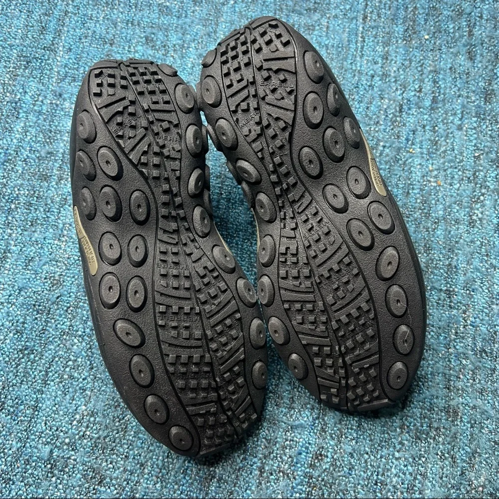 Merrell Jungle Moc Slip On Shoes in Black Suede Leather Womens 6.5 Outdoors Hike